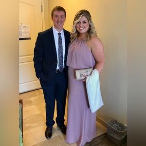 David’s Bridal Quartz Chiffon Bridesmaid Dress - Size 20